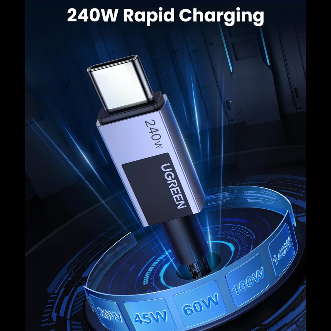 UGREEN USB-C TO USB-C Cable 240W PD Fast Charging Cable /L513 متجر نصر