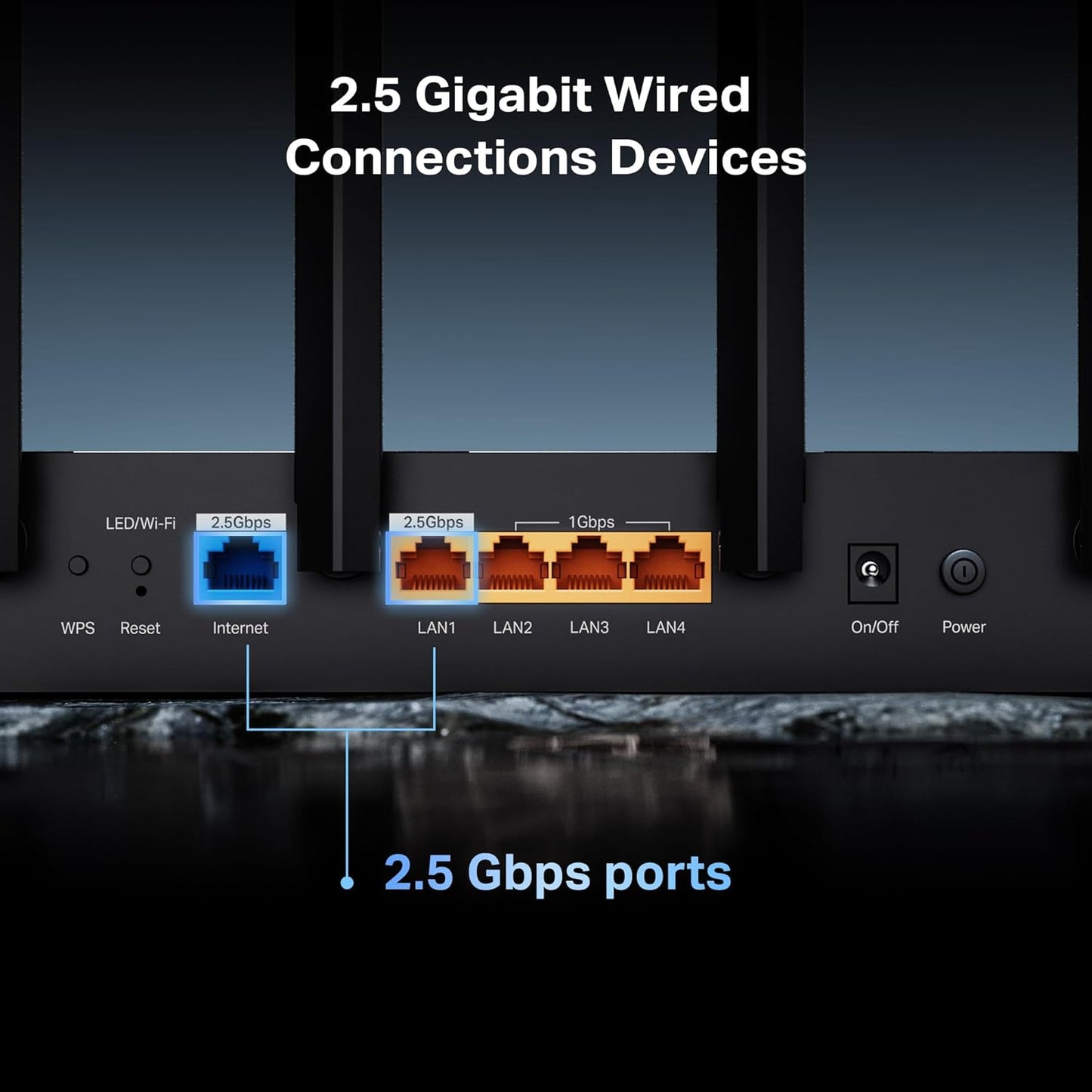 Tp-Link Archer BE400 | BE6500 Dual-Band Wi-Fi 7 Router متجر نصر