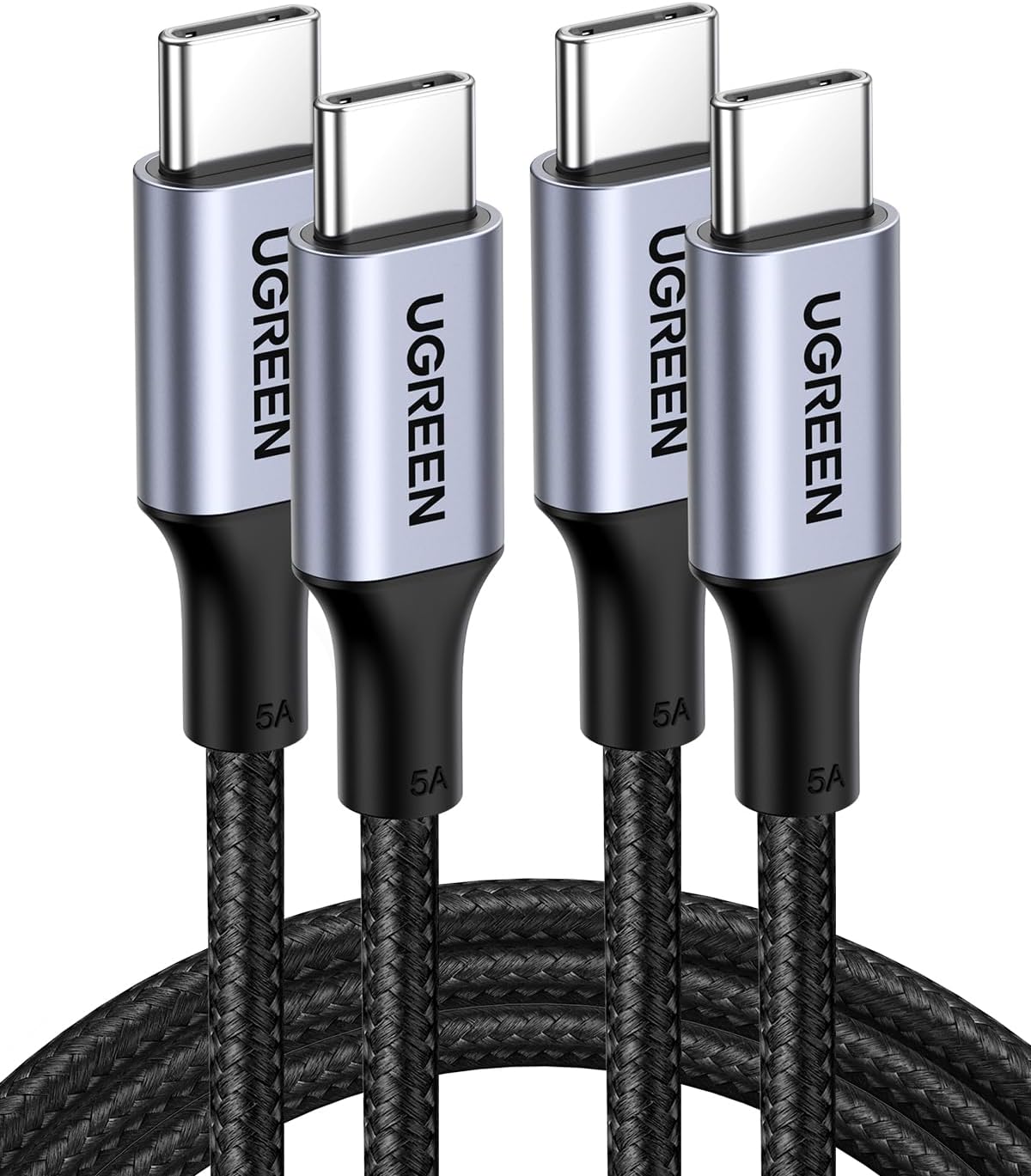 UGREEN Type C 2.0 Male To Type C 2.0 Male 5A Data Cable / 70427-70429