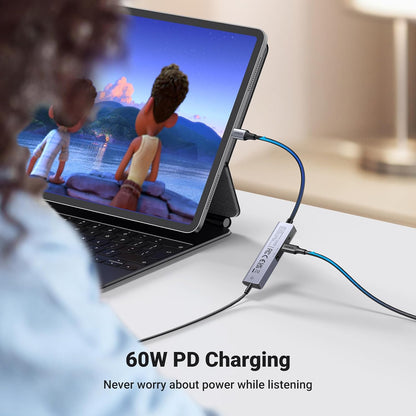 UGREEN USB-C to 3.5mm DAC & 60W PD Adapter | Model 90518 متجر نصر