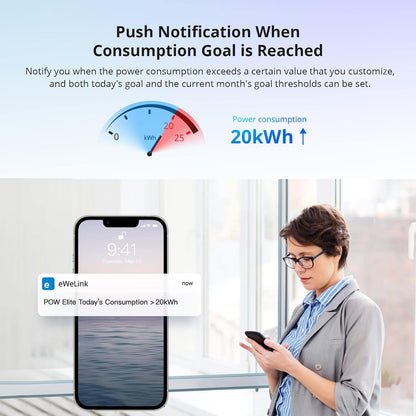 Smart Power Meter Switch 20A | Sonoff POWR320D متجر نصر