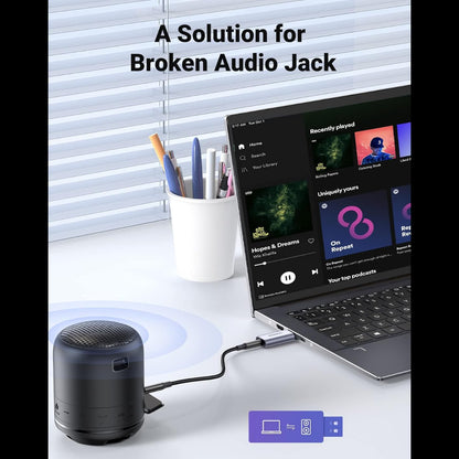 UGREEN USB External Stereo Sound Adapter / 80864 متجر نصر