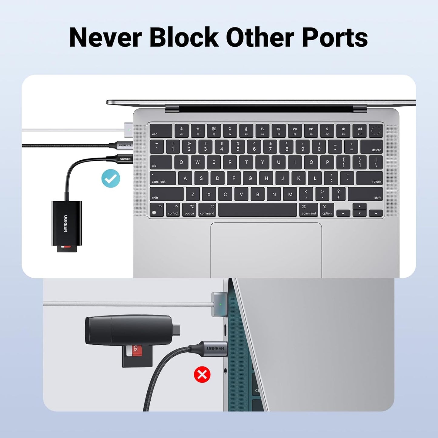 UGREEN 2-IN-1 USB-C Card Reader SD/MicroSD-Multicolor/ CM265 - متجر نصر