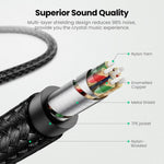 UGREEN Mobile Phone Accessories UGREEN Lightning to 3.5mm Male Aux Cable 1m Grey | 70509