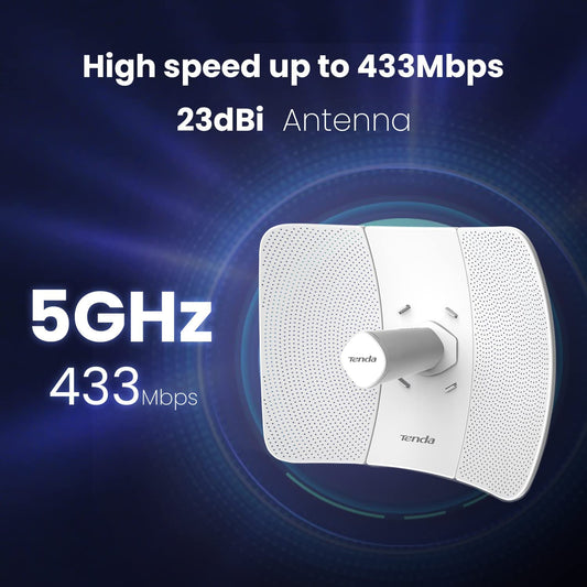 Tenda O8 5GHz | Outdoor High-Gain Access Point (Up to 20km) متجر نصر