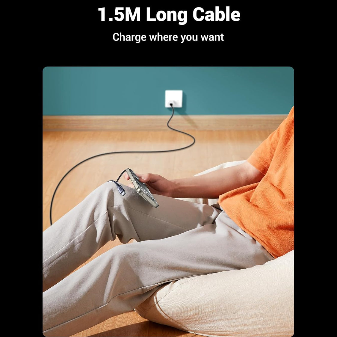 UGREEN 2-in-1 Universal 100W PD Fast Charging Cable (1.5 Meter) /35087 متجر نصر