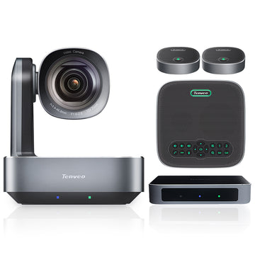 Tenveo VA612-EX Video 4K 12x Optical Zoom PTZ Camera with Bluetooth Speakerphone Office Equipment Conference System