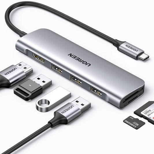 UGREEN 6 in 1 Multifunction Adapter | 20956a متجر نصر