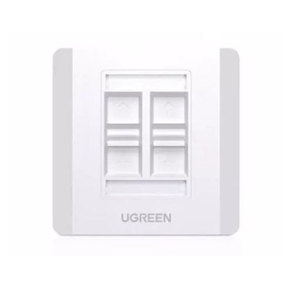 UGREEN Quadruple-Port Wall Plate 1 pc - 80443 متجر نصر