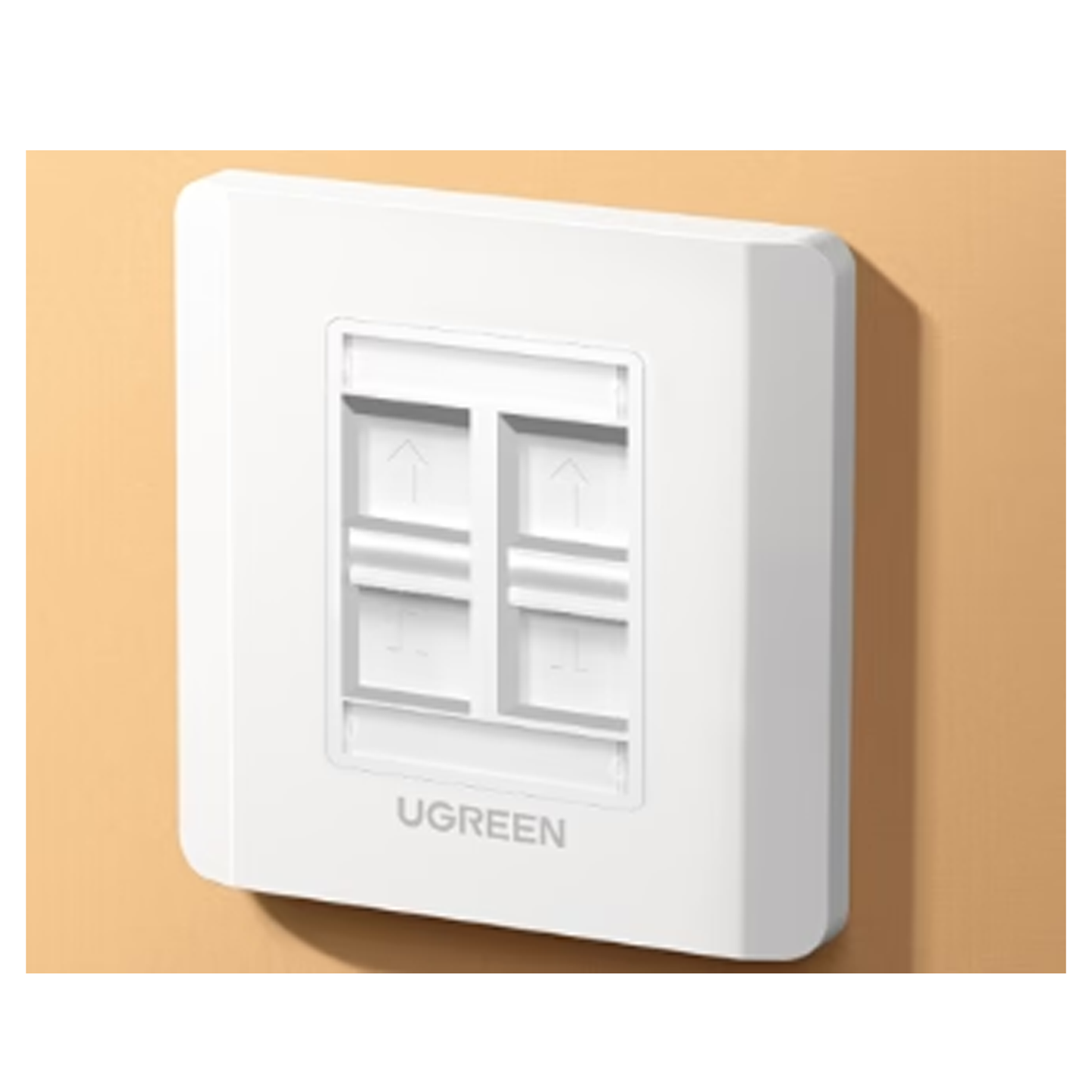 UGREEN Quadruple-Port Wall Plate 1 pc - 80443 - متجر نصر