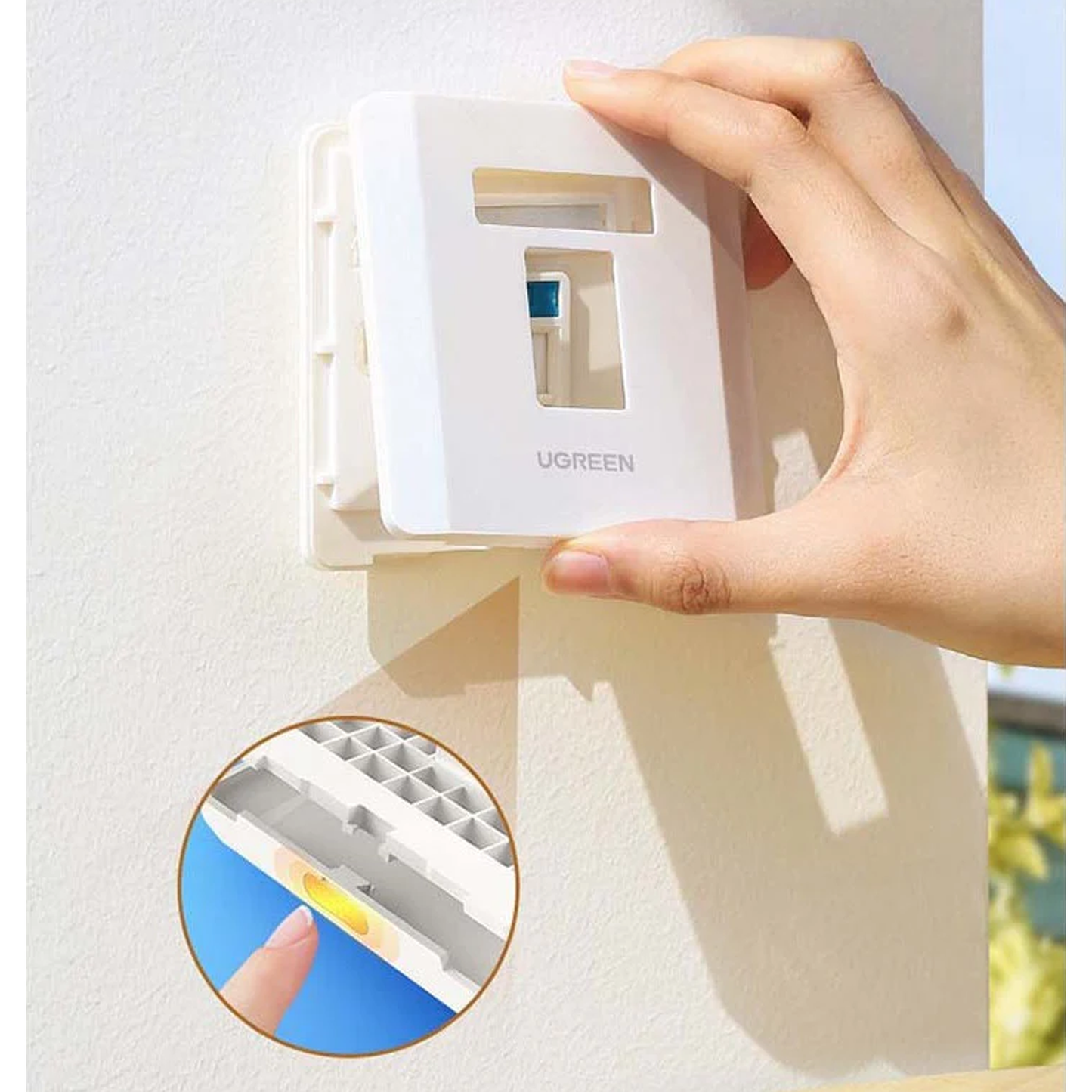 UGREEN Quadruple-Port Wall Plate 1 pc - 80443 - متجر نصر