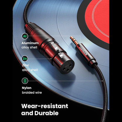 UGREEN 3.5mm to XLR Cable Male to XLR Female Microphone Cable /AV182 متجر نصر