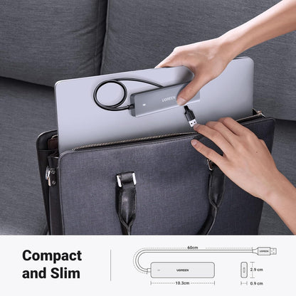 UGREEN USB Hub 4 Ports USB to USB C & 3 USB A Multiport Adapter / 15920 متجر نصر