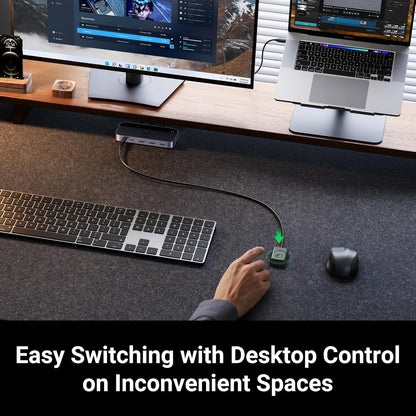 UGREEN USB 3.0 Switch 2 Computers Sharing USB C & A Devices / 15705 متجر نصر