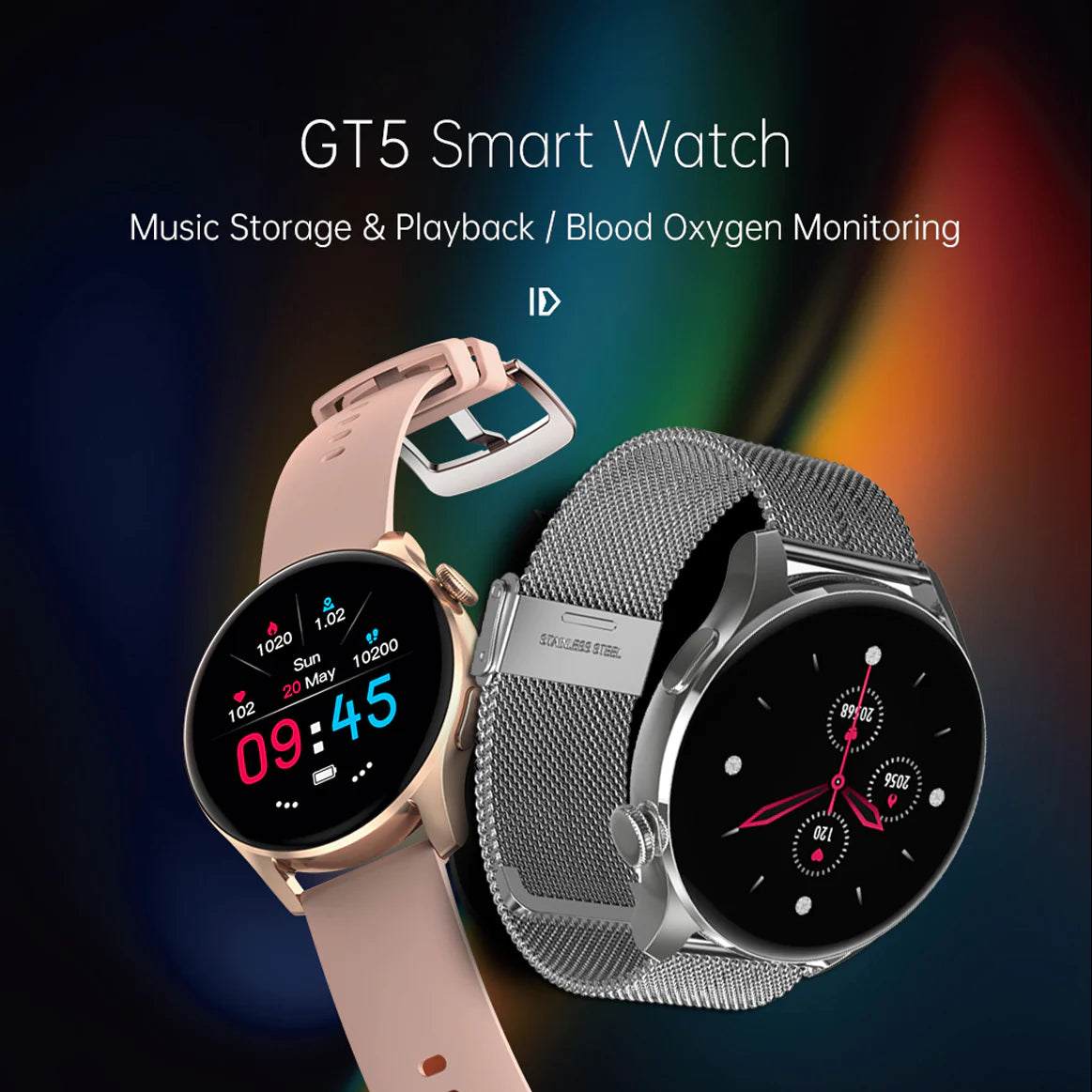 G-Tab Watch GT5 (Black Stainless Steel)