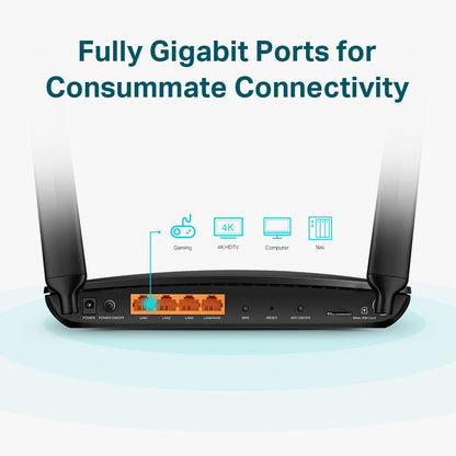 TP-Link Archer MR600 AC1200 | 4G+ Cat6 Dual-Band Gigabit Router متجر نصر