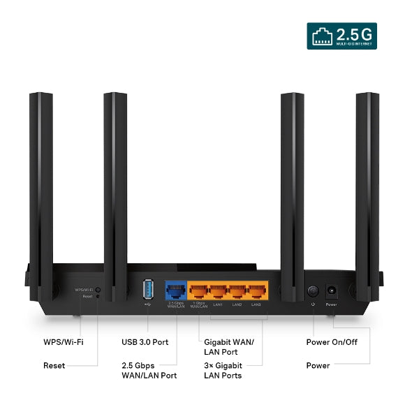 Archer AX55 Pro / AX3000 Multi-Gigabit Wi-Fi 6 Router with 2.5G Port - متجر نصر