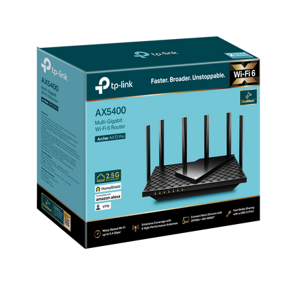 Archer AX72 Pro AX5400 Multi-Gigabit WiFi 6 Router متجر نصر