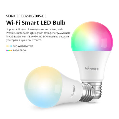 Sonoff Wi-Fi Smart RGB LED Bulb | Sonoff B05-BL-A60 متجر نصر