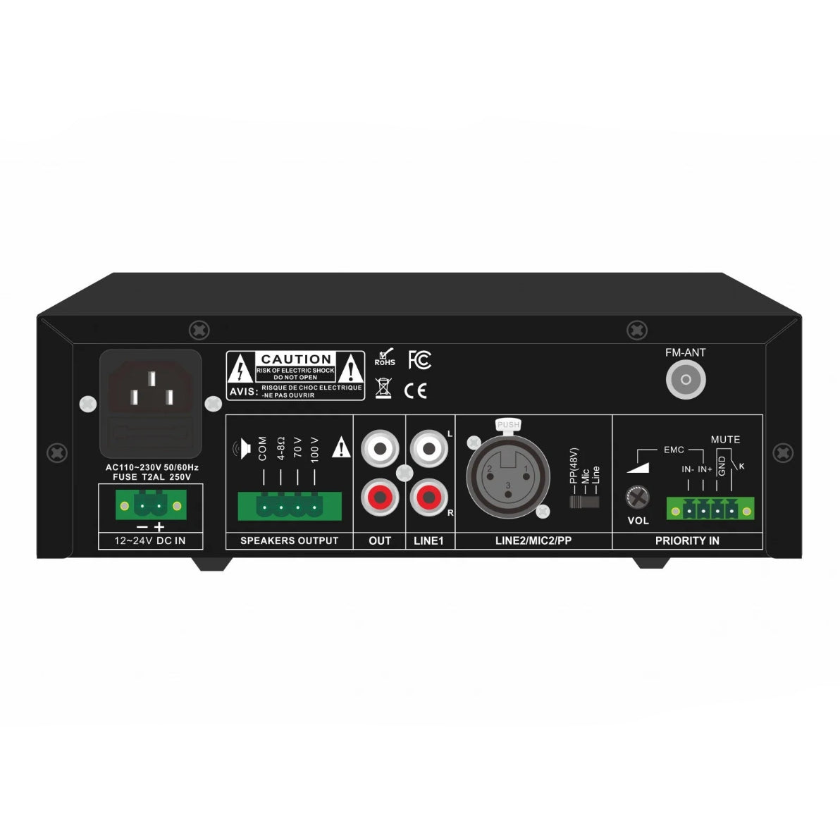 CMX CP-60M Mini Mixer Amplifier | 60W Bluetooth PA Amplifier - متجر نصر