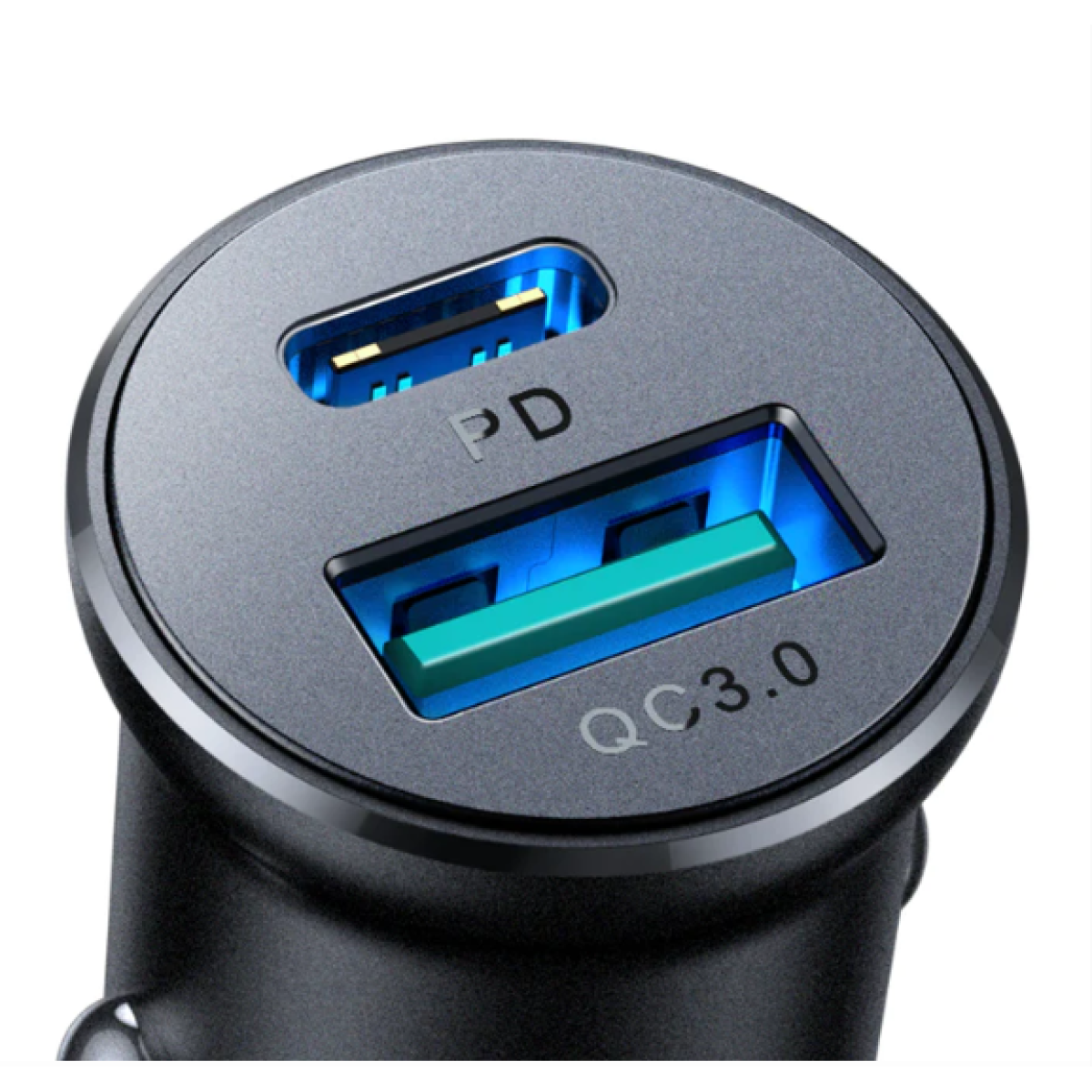 JoyRoom 30W usb A + usb C mini Metal Car Charger JR-CCN05 متجر نصر