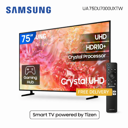 Samsung 75'' Crystal UHD 4K Smart TV | 75DU7000 2024 متجر نصر