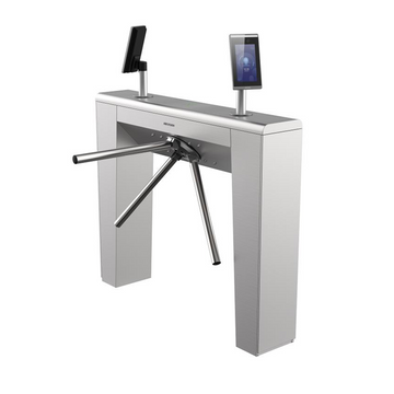 HIKVISION | DS-K3G225X-R/MPa- Dm55 | Value Tripod Turnstile Bidirectional (Entering/Exiting) | LED indicates Stainless steel pipe Indoor and outdoor | Support Face Terminal installation holes (Sold Separately)