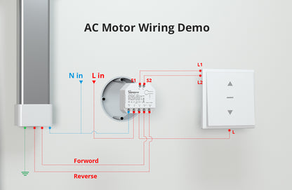2-Gang Wi-Fi Smart Switch 16A (Support Curtains) | Sonoff DUALR3 متجر نصر