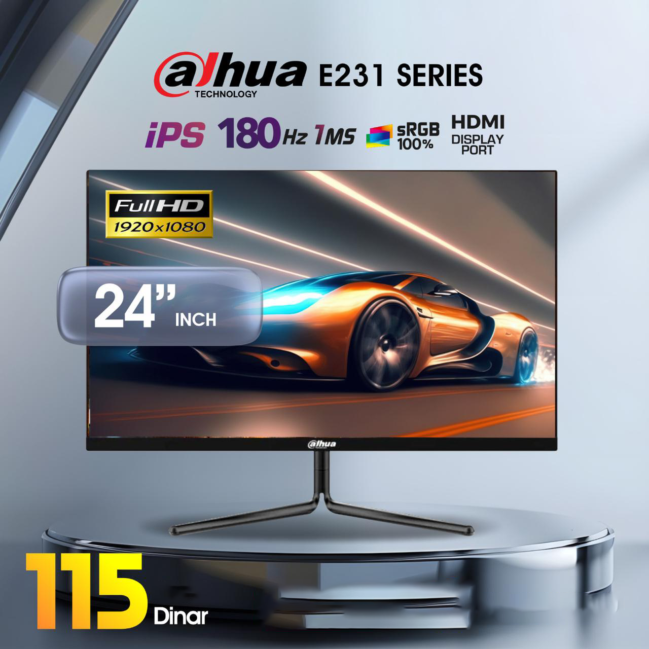 Dahua 23.8’’ FHD IPS Monitor 180Hz LM24-E231