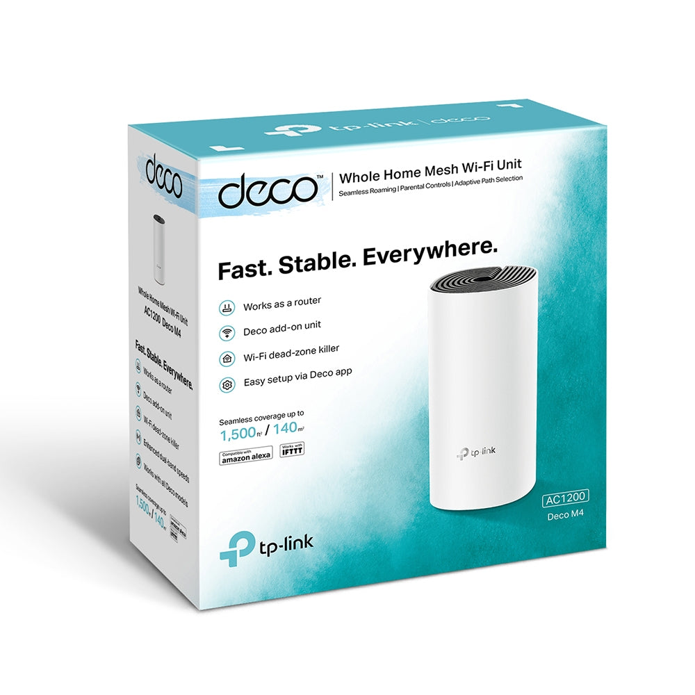 TP-Link AC1200 Whole-Home Mesh Wi-Fi Unit,  (1-pack) / Deco M4(1-pack)