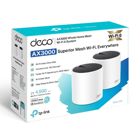 Deco X55 / AX3000 Whole Home Mesh WiFi 6 System (3 Pack) - متجر نصر