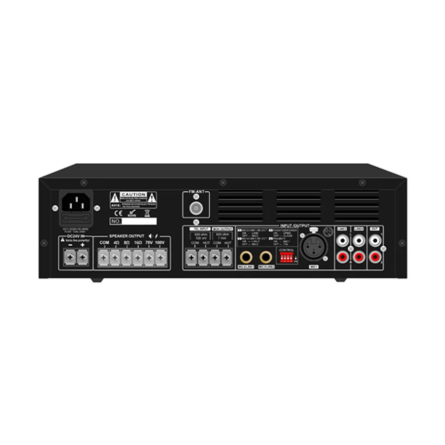 CMX EA-120T 2-Zone Mixer Amplifier | 120W Bluetooth PA Amplifier - متجر نصر