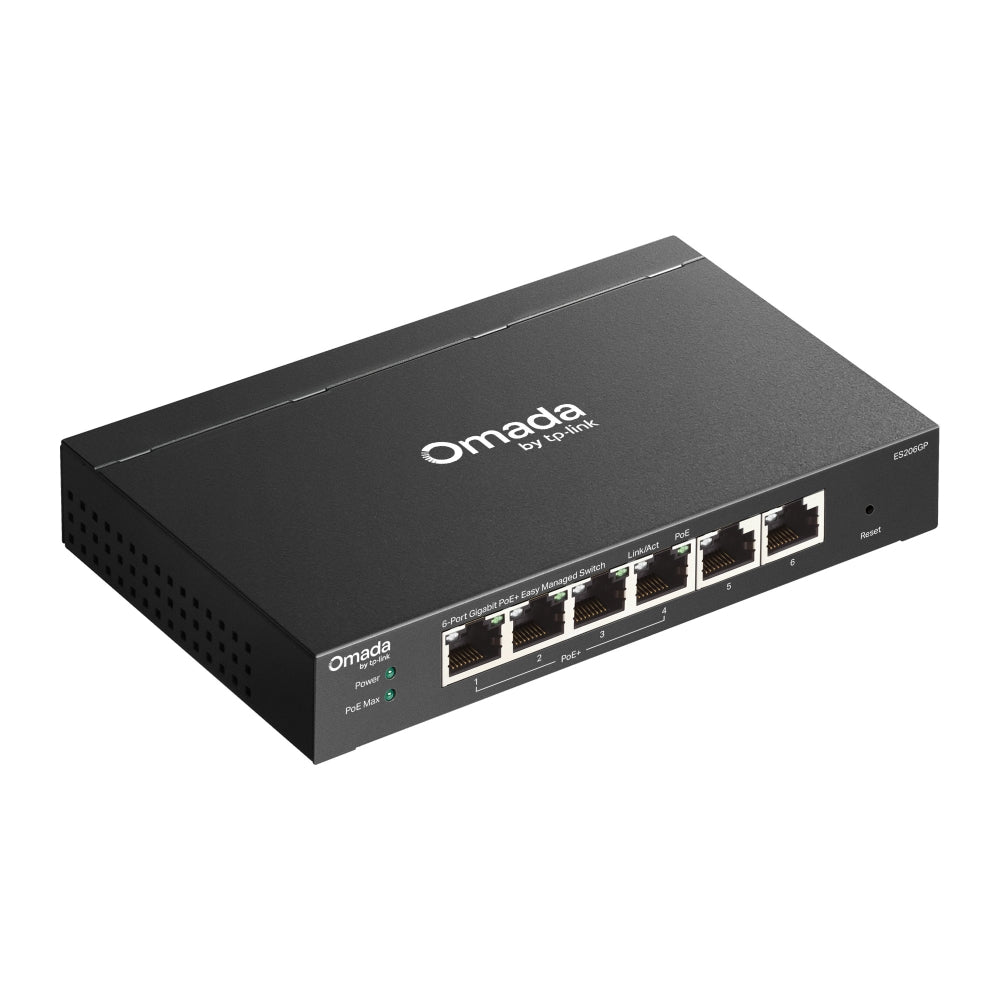 TP-Link® Omada 6-Port Gigabit Easy Managed PoE Switch with 4-Port PoE+, 65W | ES206GP - متجر نصر
