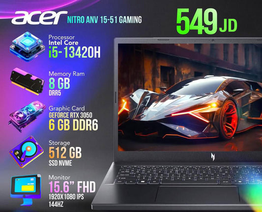 Acer Nitro AN5 15 i5 /RTX 3050 8GB RAM