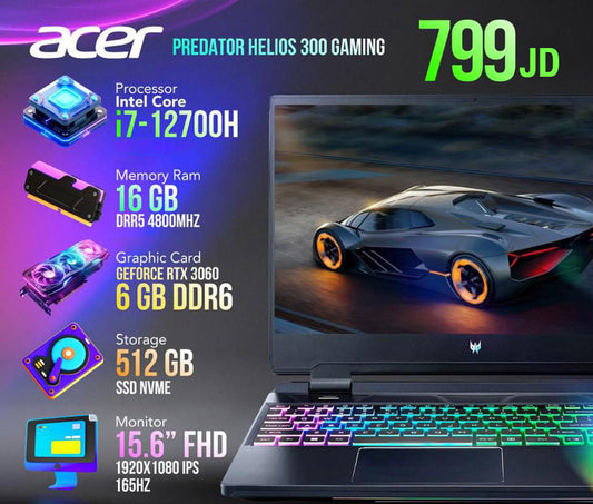 Acer Predator Helios 300 Gaming i7/3060