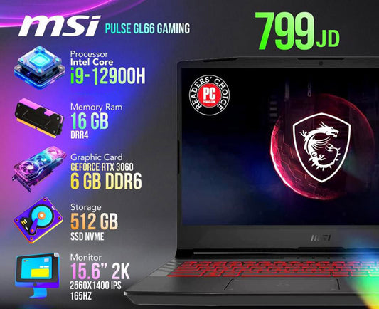 MSI Pulse GL66 i9 RTX 3060