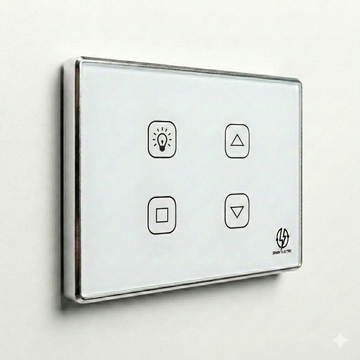 Tuya Smart Deluxe Switch | 1 Light & 1 Curtain | Aluminum Frame | Spark Electric متجر نصر