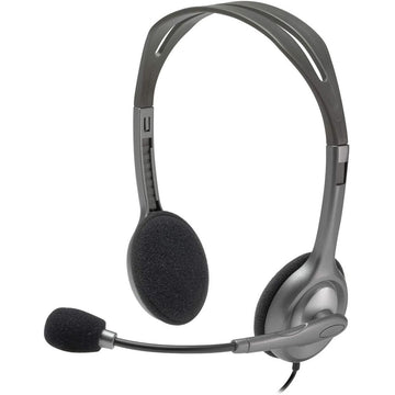 Logitech H110 Stereo Headset 3.5mm dual Pin متجر نصر