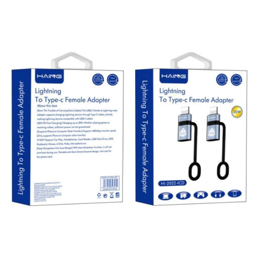HAING HI-2032-ICD Lightning To Type-C Female Adapter متجر نصر