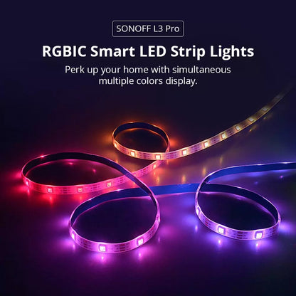 RGBIC Smart LED Strip Lights | Sonoff L3-5M-P متجر نصر