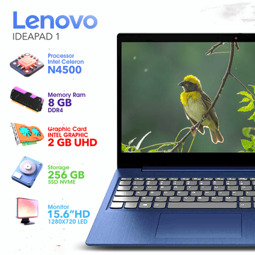 Lenovo Laptops Lenovo IDEAPAD | Intel Celeron | 8GB RAM | 256GB NVMe SSD