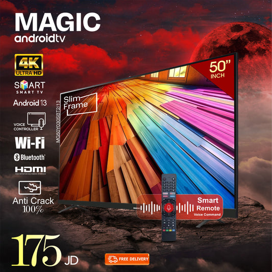 Magic 50" Smart Screen /Anti Crack Protection / 4K