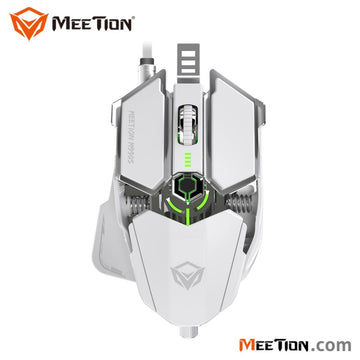 MeeTion MT-M990S RGB Programmable Gaming Mouse -White متجر نصر