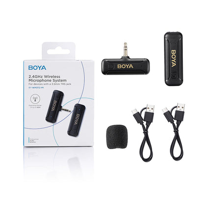 BOYA BY-WM3T2 2.4GHz AUX 3.5mm Wireless Microphone System (One Mic) متجر نصر