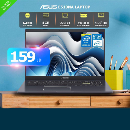 Asus Celeron + 4 Ram 256 SSD E510NA