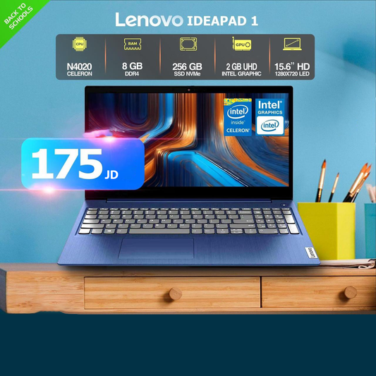 Lenovo IdeaPad 1 Celeron 8GB RAM /256 SSD