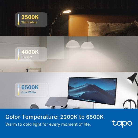 Tapo Smart WiFi Light Bulb, Multicolor 75w / L535E