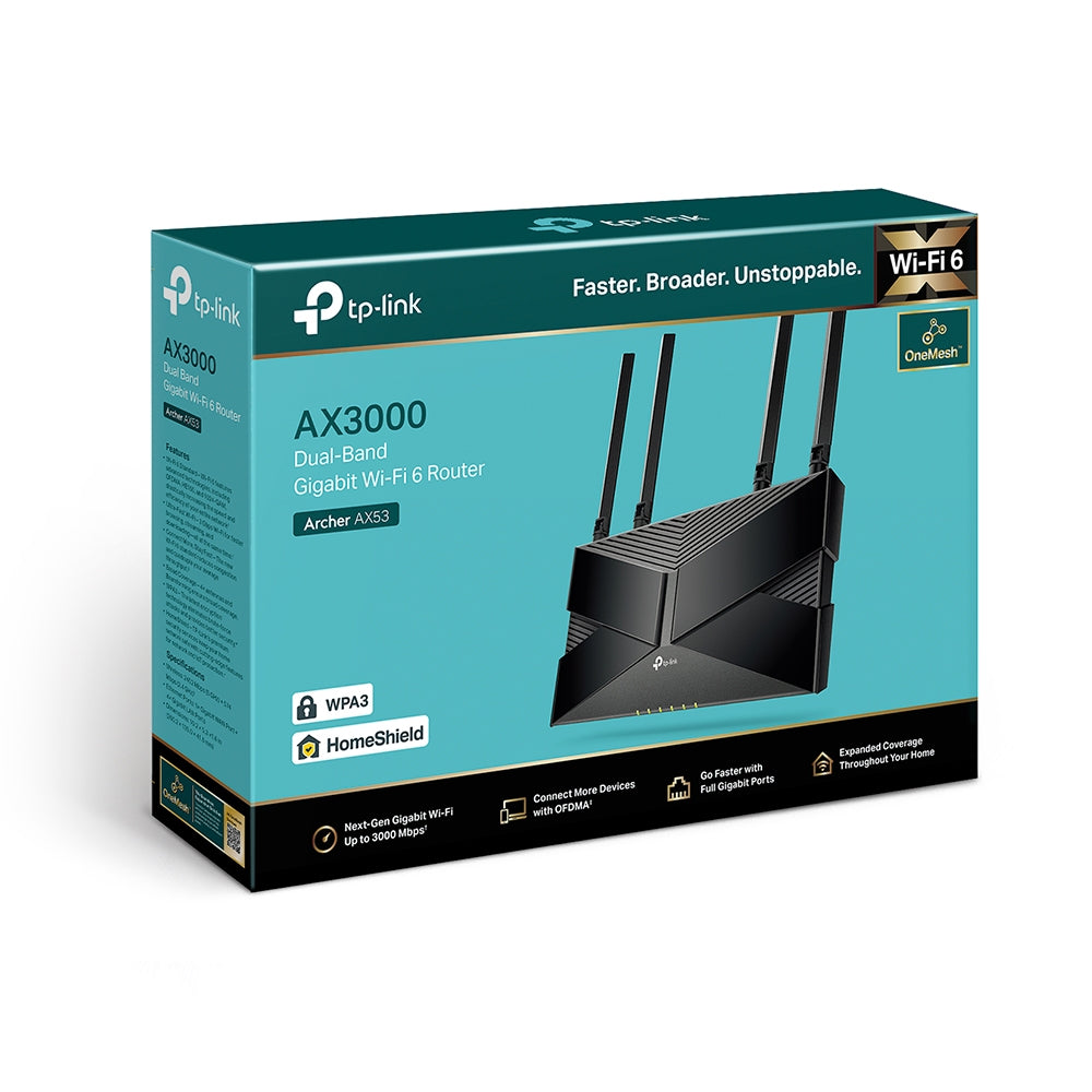 Archer AX3000 Dual-Band Gigabit Wi-Fi 6 Router / Archer AX53