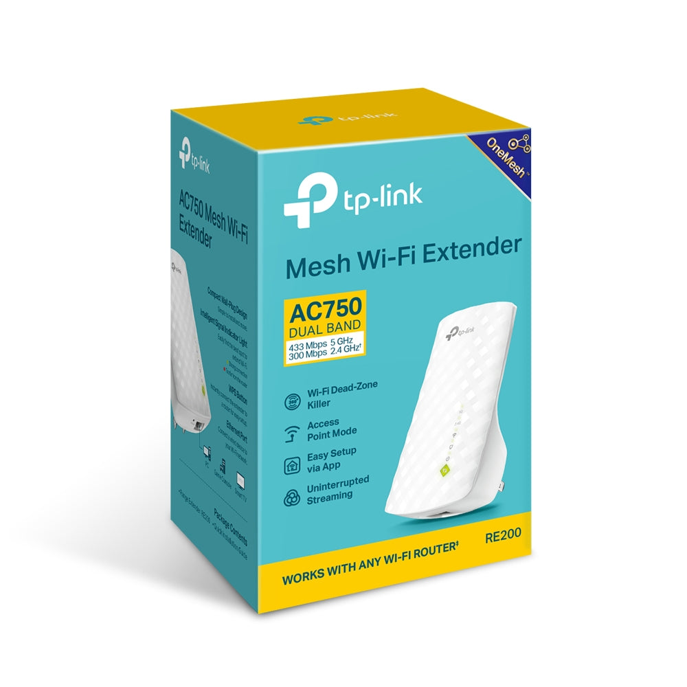 TP-Link AC750 WiFi Wall Plugged Range Extender / RE200