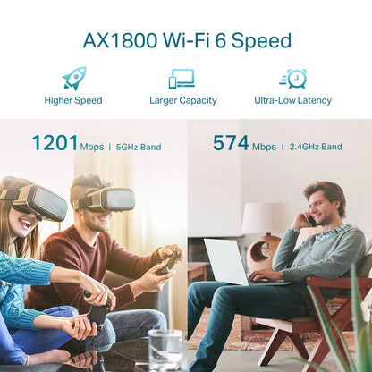TP-Link AX1800 Wi-Fi Wall Plugged Range Extender | RE605X متجر نصر